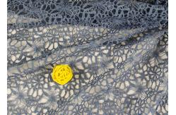 China Flower Dying Lace Fabric Water Soluble Polyester Guipure Lace Fabric By The Yard supplier