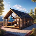 Beautiful Camping Prefabricated Steel Structure House Customized Convenient Installation for sale