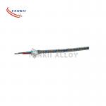 24AWG Fiberglass / SS Braided Shielded Thermocouple Cable Type KX JX TX for sale
