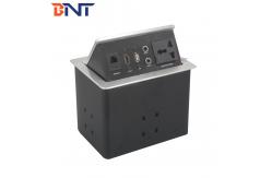 China Conference Desktop Power Sockets , Pneumatic Table Pop Up Socket Box supplier