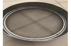 China Three Interchangeable Soil Sieve Mesh 12mm 30cm Aperture Crimped Wire Mesh supplier