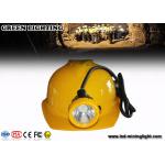 Hard Hats Mining Cap Lights , 12000lux Cordless Led Mining Cap Lamp Ultra Bright for sale