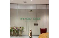 China Melamine MDF Foldable Acoustic Partition System Fabric Surface For Hotel supplier
