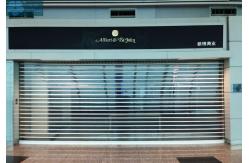 China 3m Height 9mm Tube Roll Up Clear Roller Shutters supplier