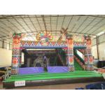 Amusement Park Inflatable Bouncy Castle With Slide , Commercial Little Kids Jumping Castles for sale