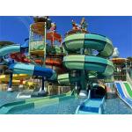 OEM Water Amusement Park Equipment Colorful Fiberglass Slide Set for sale