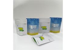 China Small Edible CBD Flower Mylar Stand Up Pouch Child Resistant 3.5 Grams supplier