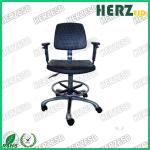 ESD Safe Adjustable PU foaming Swivel Safety Chair With Foot Rest for sale
