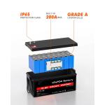 12.8v Solar Ion Phosphate Lithium RV Battery 200ah 300Ah 400ah Pack OEM