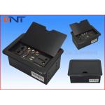 Manual Flip Up Conference Room Table Power Outlets With Aluminum Alloy Cover for sale
