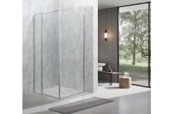 China Square Shower Enclosures 6/8mm Tempered Glass And Chromed Alum Frame supplier