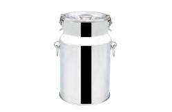 China Package Customrized Logo Silver 10L SS Milk Can stainless steel milk container supplier