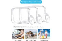 China Durable Ecofriendly Waterproof Clear Toiletry Bags With Zipper supplier
