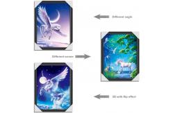 China CMYK Printing Image 3D Lenticular Printing Service PET / PP Animal Pictures supplier