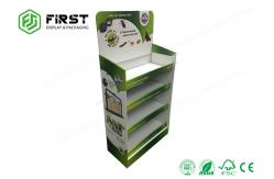 China POS Promotion Retail Folding Cardboard Shelf Paper Floor Display Stand Custom Made supplier