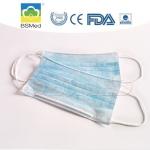 Light Blue 3 Ply Face Mask , Earloop Type Cotton Surgical Face Masks for sale