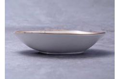 China Rustic White Glaze Deep Dish Plate 7.5 Inch 8.5 Inch supplier