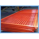 Orange Wire Mesh Fence Panels , Framed Welded Wire Fabric Corrosion Resistant for sale
