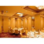 Fireproof Fabric Leather Folding Sliding Partition Wall 85 mm Thickness for sale