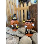 Small Halloween Ornaments Lightweight Metal Jack-O-Lantern Outdoor for sale