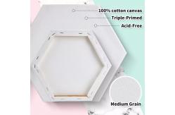 China Hexagon Stretched Canvas Boards , Custom Stretched Canvases For Acrylic Painting supplier