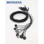 Medical Coloful Sintered Silver Silver Chloride Cup Brain EEG Cable With EEG Electrodes for sale