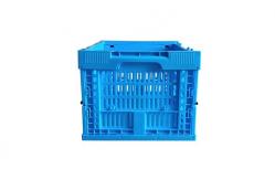 China Small Size 400*300mm Blue Fruit And Vegetable Plastic Crates supplier