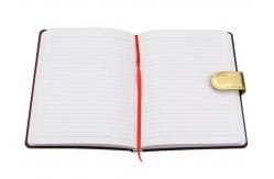 China Red Gold Custom Journal Printing With Magnetic Closure PU Leather Cover supplier