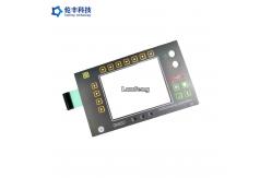 China Embossing Switch Waterproof Membrane Keypad LED Backlight LCD Window supplier