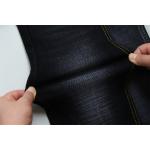 11.2 Oz  Black And Black Backside Crosshatch Slub Denim Fabric for sale
