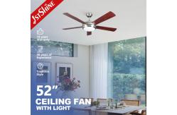 China Remote Control ROHS Modern Flush Mount Ceiling Fan With Light supplier