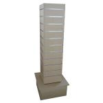 Retail MDF Spinner Display Stands / Square Shaped Retail Floor Display Stands for sale
