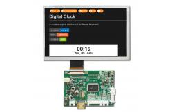 China 7 inch 1024*600 LCD Screen with RGB to HDMI Board supplier