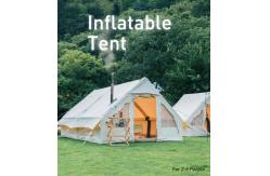 China Air Family Inflatable Camping Tent Canvas Customized Luxury Polyester supplier