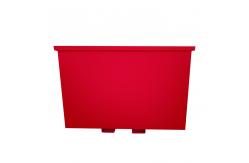 China Outdoor Stackable Steel Scrap Bin Industrial Waste Chain Lift Bins Skip Hopper supplier