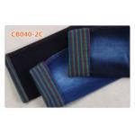 Red Blue Green Weft Yarn 10 Oz Denim Fabric for sale