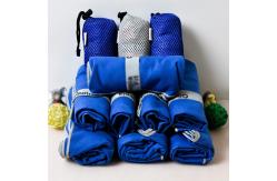China Wholesale Quick-Dry Sweat Travel Fitness Gym  Microfiber Towel with Mesh Bag supplier