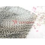 15x15cm Stainless Steel Ring Mesh Scrubber Square Shape For Kitchen Cleaning for sale