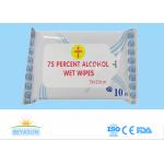 18x20cm 20x20cm 75% Alcohol Disposable Wet Wipes For Personal Care Use for sale