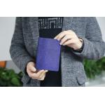 Purple Velvet Cover Personal Journal Notebook , Middle Size Custom Pocket Notebooks for sale