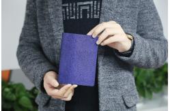 China Purple Velvet Cover Personal Journal Notebook , Middle Size Custom Pocket Notebooks supplier