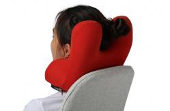 China U Shaped Memory Foam Neck Pillow Cushion Cotton / Spandex Fabric Outer Cover supplier