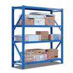 Customizable Boltless Steel Shelves Warehouse Metal Medium Duty Storage Rack for sale