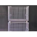 Rigid Foldable Wire Mesh Container Collapsible Steel Metal Basket For Storage for sale