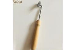 China Beekeeper Beehive Tools Wooden Handle Spur Embedder With Small Gear For Beekeeping supplier