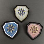 3D High Frequency Soft Heat Press Flower Embossed Tpu Badges Support Welding