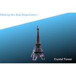 crystal tower craft/crystal tower/glass model/crystal tower model/Eiffel Tower craft for sale