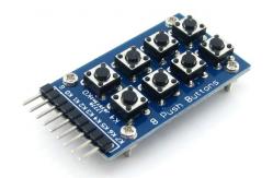 China 2*4 8 Push Buttons Accessory Board Matrix Keypad Module supplier