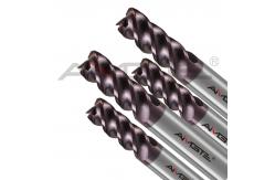 China Customized Solid Carbide End Mill U Groove Shape HRC55 End Mill 12mm supplier