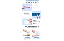 China Long Handle Electric Rotating Back Exfoliator Brush supplier